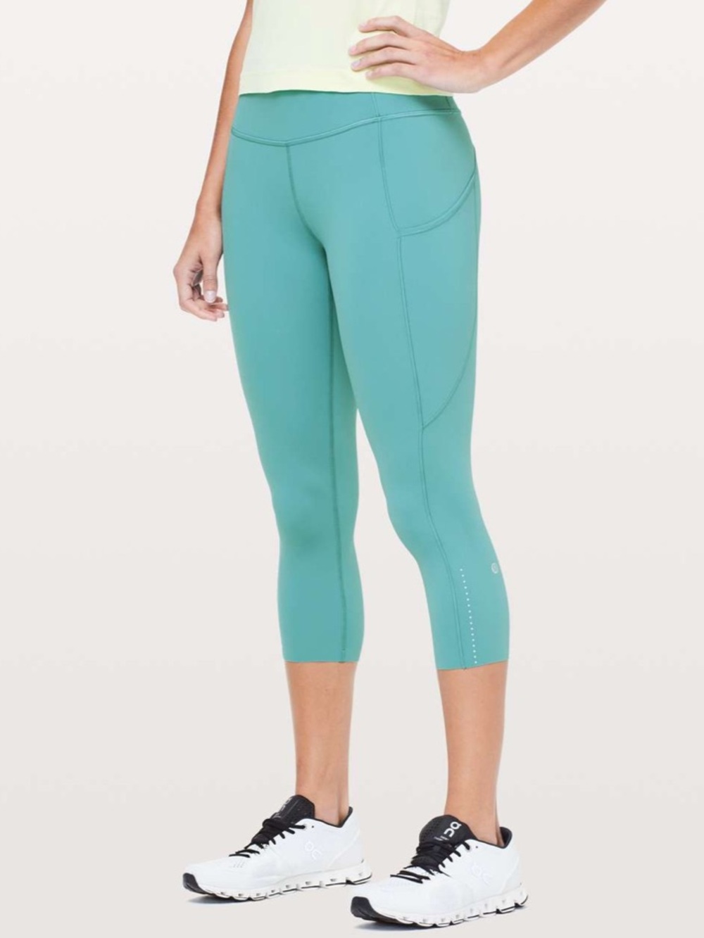 Lululemon Fast & Free Crop II *Nulux 19" Size 14 W6AS5S